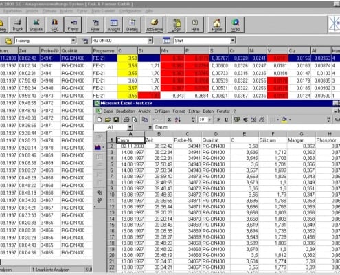 DIA 200 SE Analysenverwaltungs-System Startbildschirm
